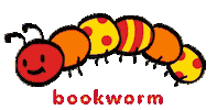 Worm Read Sticker by Springville Library
