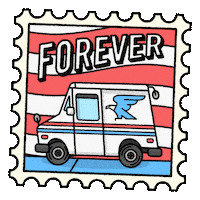 American Thank You Sticker by Patrick Hosmer