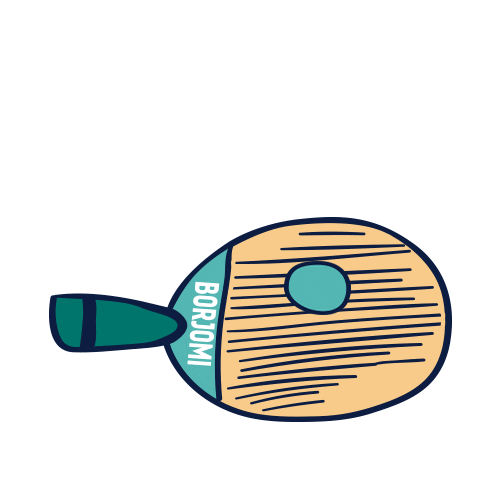 ping pong tennis Sticker by Borjomi
