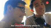 Mustache Shave GIF by BuzzFeed