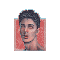 julianahellmuth digital art german digital painting filipina Sticker