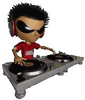 Dj Killing It Sticker by feeble little horse