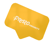 delivery priority Sticker by prestofood