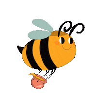 helorp94 fly flying bee honey Sticker