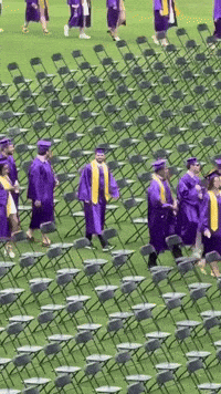 Wave Graduation GIF by Summit Comedy, Inc.