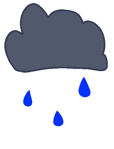Rain Raining Sticker
