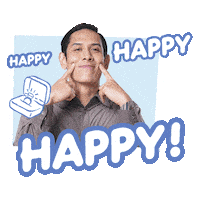 Happy Bimo Sticker by Rhaya Flicks
