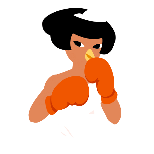 joinxo fight kiss games boxing Sticker
