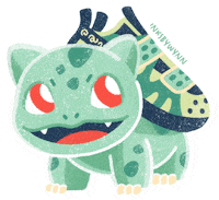 inksbywynn pokemon frog climbing climb Sticker