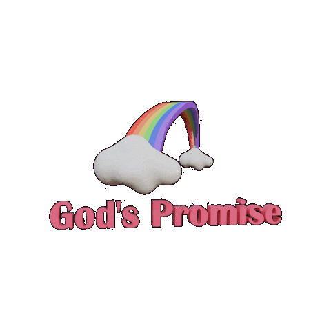 Rainbow Christian Sticker