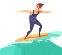 Overboard skate surf overboard overboardyeahh Sticker