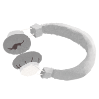 faltouacucar music moon plants decor Sticker