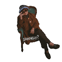 teteaccessories sunglasses hat serious seriously Sticker