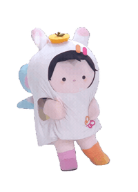 Hands Up Hello Sticker