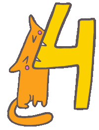Cat Number Sticker