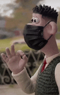 Wallace And Gromit Face Mask GIF