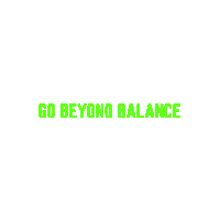 Go Beyond Neon Green Sticker by StrongBoard Balance