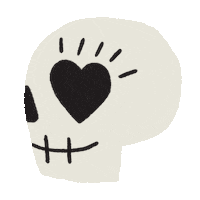 Halloween Skull Sticker by Think.Make.Share