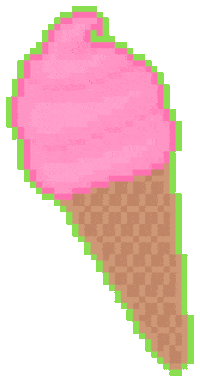 Ice Cream Pixel Sticker