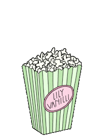 Movie Popcorn Sticker by Lily Vanilli