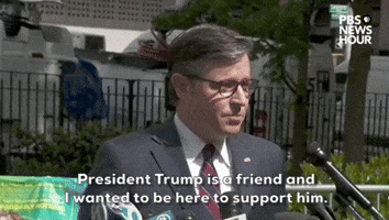 "President Trump is a friend..."