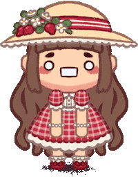 Sad Straw Hat Sticker