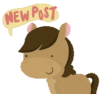 New Post Horse Sticker by EHS Communications