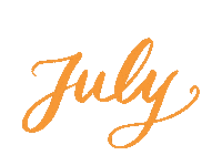 aile_design calligraphy 7 july calendar Sticker