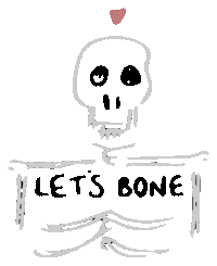 skeleton bone Sticker