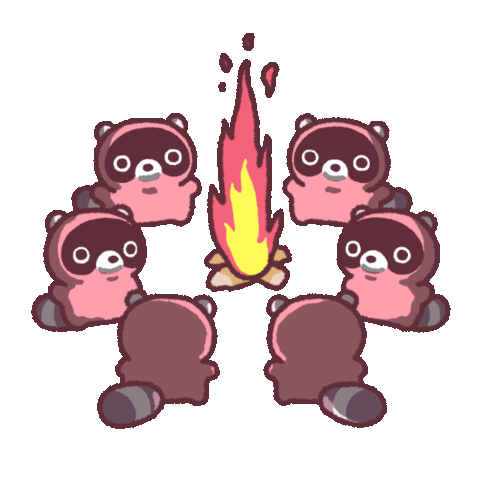 Fire Camping Sticker by 644