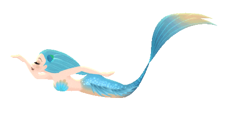 Lux Mermaid Swimming Sticker by Mermaid_Lux