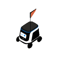 Wink Love Sticker by Kiwibot