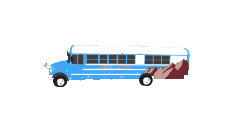 ReziDawgs giphyupload skoolie bus life rezi dawgs Sticker