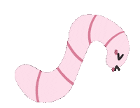 pineapplesheep worm worry fret pineapple sheep Sticker