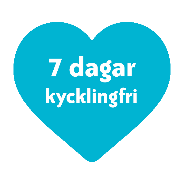 Heart Chicken Sticker by Djurens Rätt