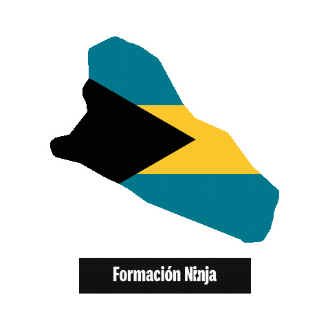 The Bahamas Flag Sticker by Formación Ninja