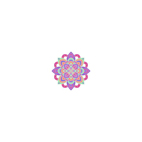maysacardenas giphyupload flores colorido mandalas Sticker