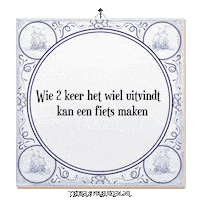 Humor Ontdekken Sticker by Tegelspreuken.nl