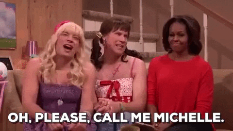oh please call me michelle jimmy fallon GIF by Obama