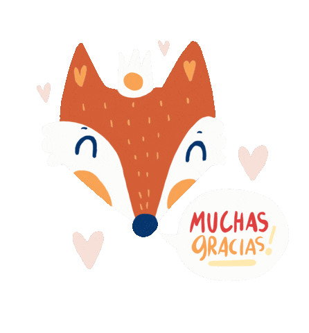 Fox King Sticker by Maria Jose Da Luz