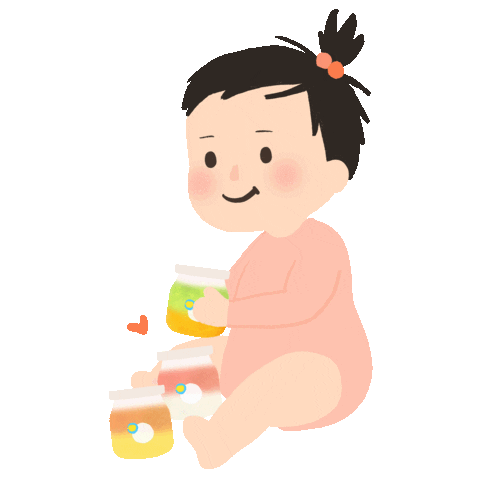 Baby Food Love Sticker by Grouu