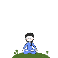 yogiuun peace yoga meditation healing Sticker