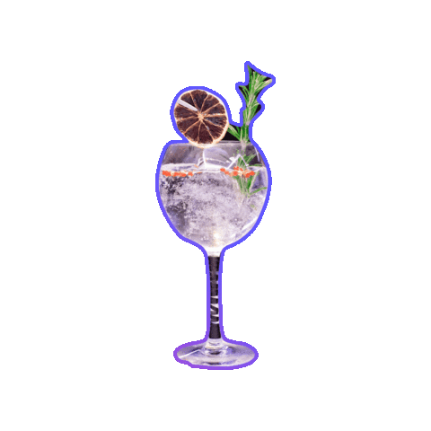 TheGinAddict festival cocktail glass gin Sticker