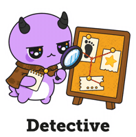 Mystery Detective Sticker by Naru Naru