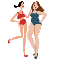 fashion twinning Sticker
