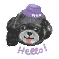Dog Hello Sticker