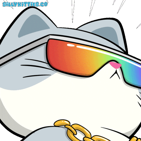Main Character Cats Sticker by Silly Kitties