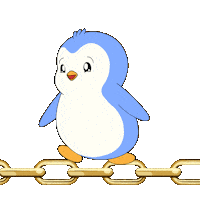 Happy Chain Reaction Sticker by Pudgy Penguins