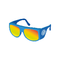 Milf_Sunglasses brand orange sunglasses ski Sticker