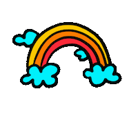 Rainbow Color Sticker